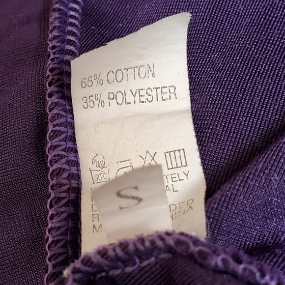 Chic Twist Velvet Purple Hooded Long Sleeve Top w/ Skinny Fit Pants SZ S - Picture 4 of 10